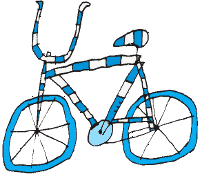 Obrázek jízdního kola, kreslil R. Pospíšil