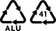 Označení hlinikového obalu (ALU, 41)